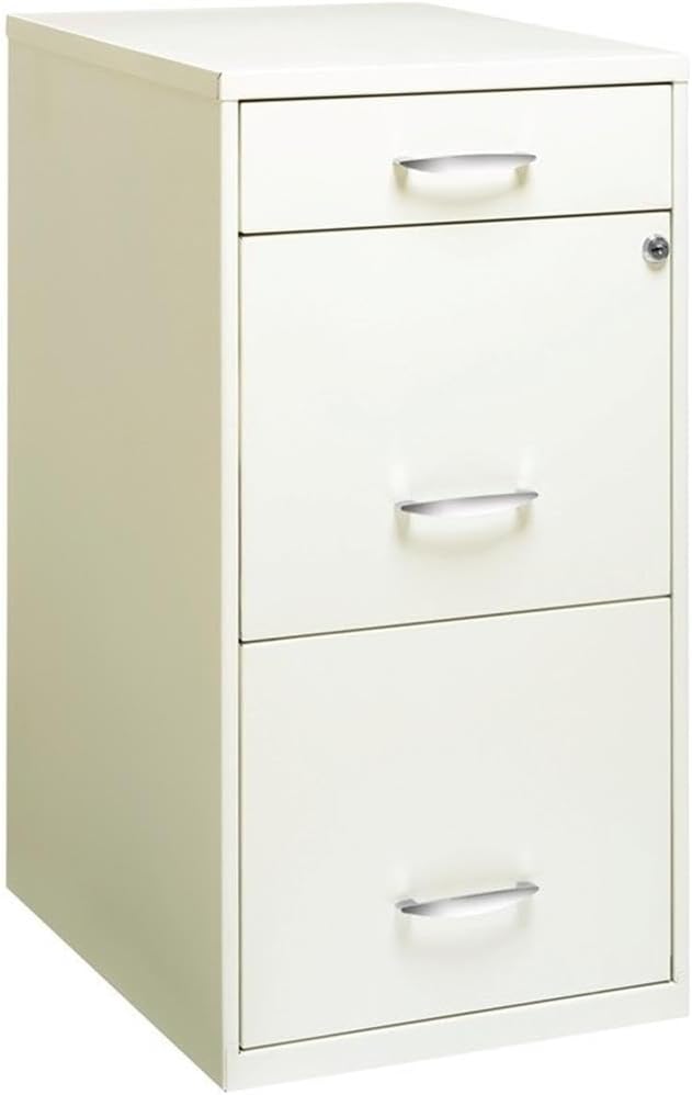3 Drawers 27.32" Vertical Charcoal Metal Filing Cabinet Lockable Pre-Assembled