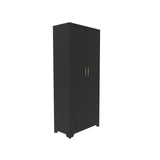 Storage Cabinet with Locking Doors and 4 Shelves Tall Lockable Cabinet with Keys Steel