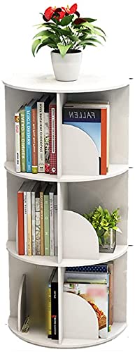 Bookshelf 360° Rotating Bookshelf Corner Bookcase Child Student Floor-Standing