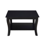 American Heritage Square Coffee Table, Black