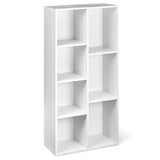 7 Cube Organizer Bookcase, White, 9.25 x 19.49 x 41.73 inch