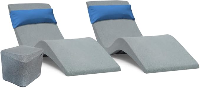 Outdoors - in-Pool Chaise Lounger - Pool & Sun Shelf Lounge Chair - Designed