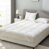 Down Feather Bed Mattress Topper,Down Matress Topper Cover with Straps