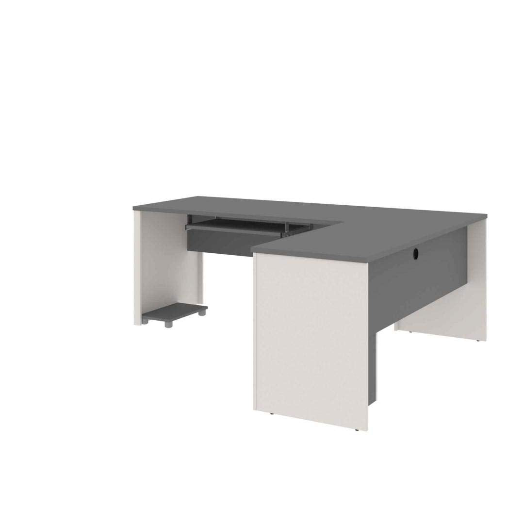 Connexion L-Shaped Desk in Sandstone