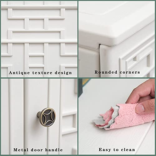 Outdoor Storage Cabinet Waterproof with Shelf, Lockable Outdoor Box
