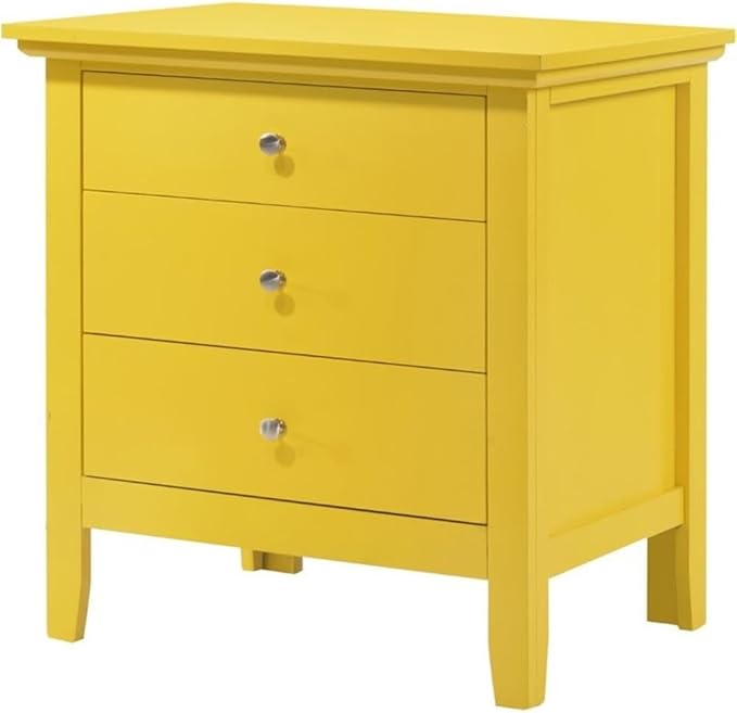 Hammond 3 Drawer Nightstand in Teal Blue