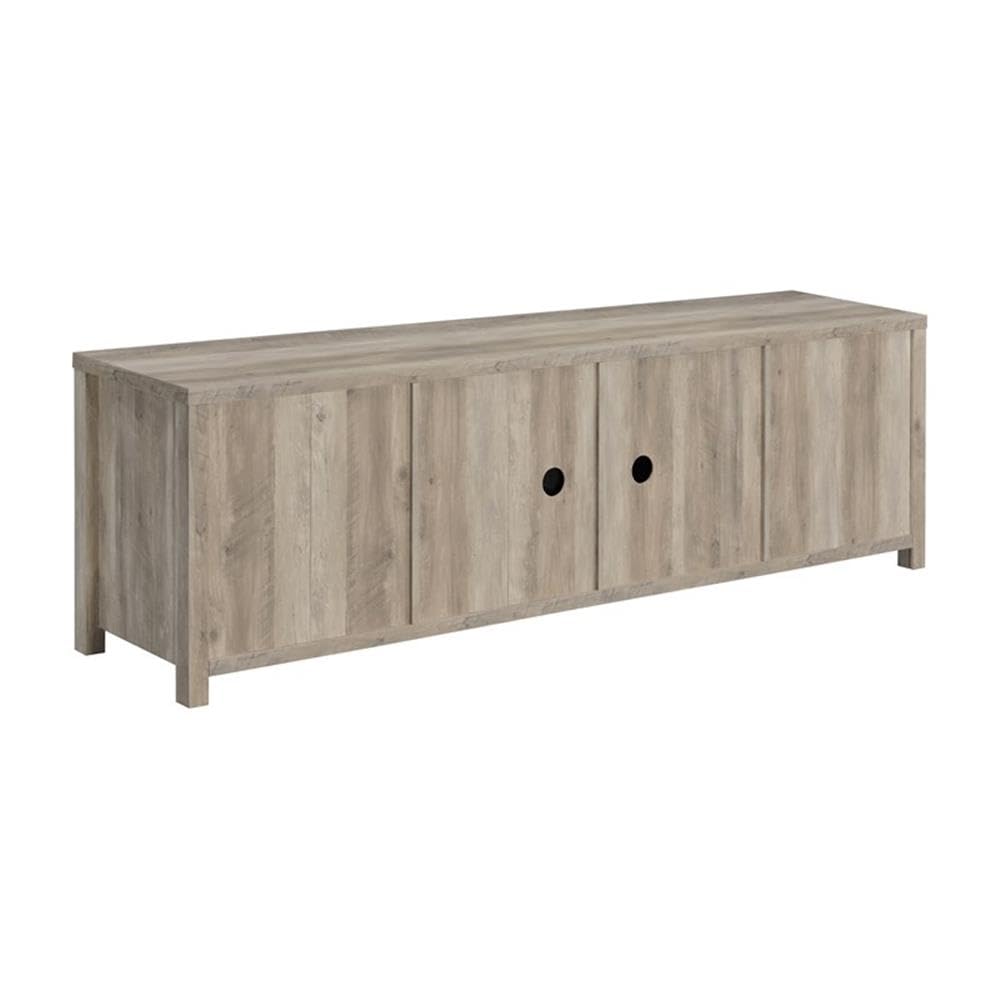 Madra Rectangular TV Console with 2 Sliding Doors Antique Pine