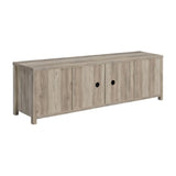 Madra Rectangular TV Console with 2 Sliding Doors Antique Pine