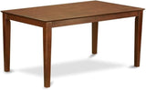 CAT-OAK-S Capri Kitchen Table - a Rectangle Dining Table Top with Sturdy Legs, 36x60 Inch