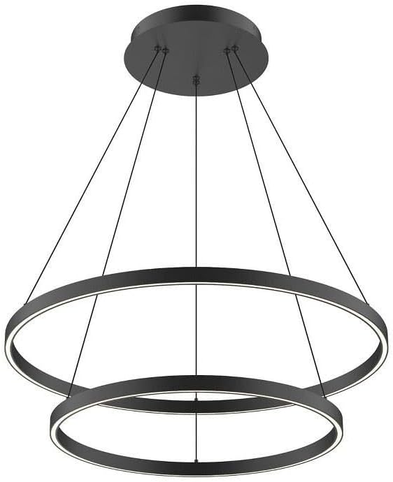 Cerchio - 138W LED Chandelier-1.5 Inches Tall and 31.5 Inches Wide-White Finish