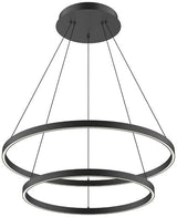 Cerchio - 138W LED Chandelier-1.5 Inches Tall and 31.5 Inches Wide-White Finish