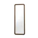 Nook & Trove 67”x23.6” Full Length Rectangle Mirror with Stand Brown Velvet Frame, Modern Full Body Mirror for Bedroom, Living Room, Standing Hanging or Leaning Against Wall