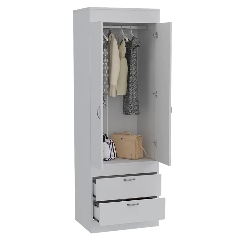 Lisboa 2 Spacious Drawer 2 Door Cabinet Bedroom Armoire