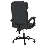 Reclining Office Chair Black Faux Leather (15.6 KG/34.32 LBS)