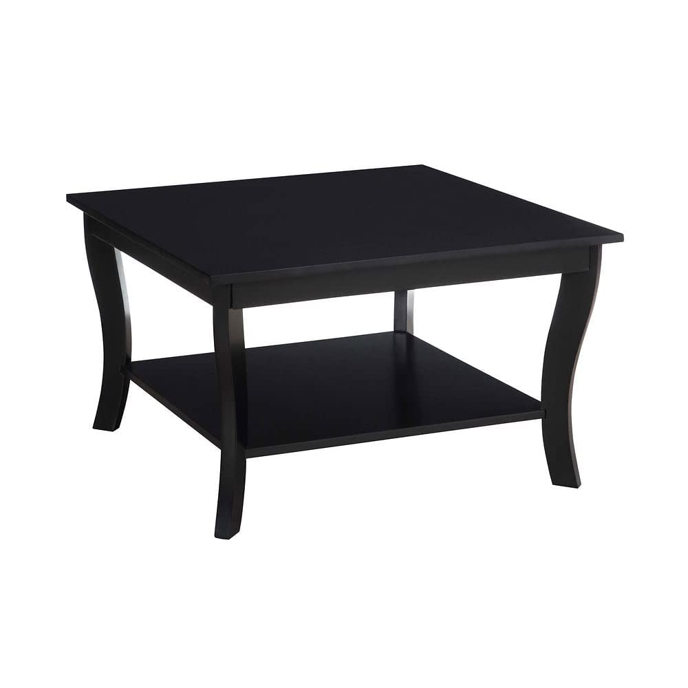 American Heritage Square Coffee Table, Black