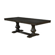 Lemieux Solid Wood Expandable Dining Table in Espresso