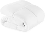 Comforter Duvet Insert Oversized Queen White Quilted Down Alternative All Season Microfiber - Oversized Queen - Box Stitched