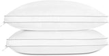Luxury Feather Down Pillow, Medium Fluffy Pillow King Size