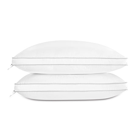 Luxury Feather Down Pillow Standard Queen Size for Sleeping, Hotel Collection Fluffy