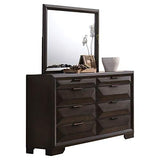 Merveille Rectangular Bedroom Mirror in Rich Espresso