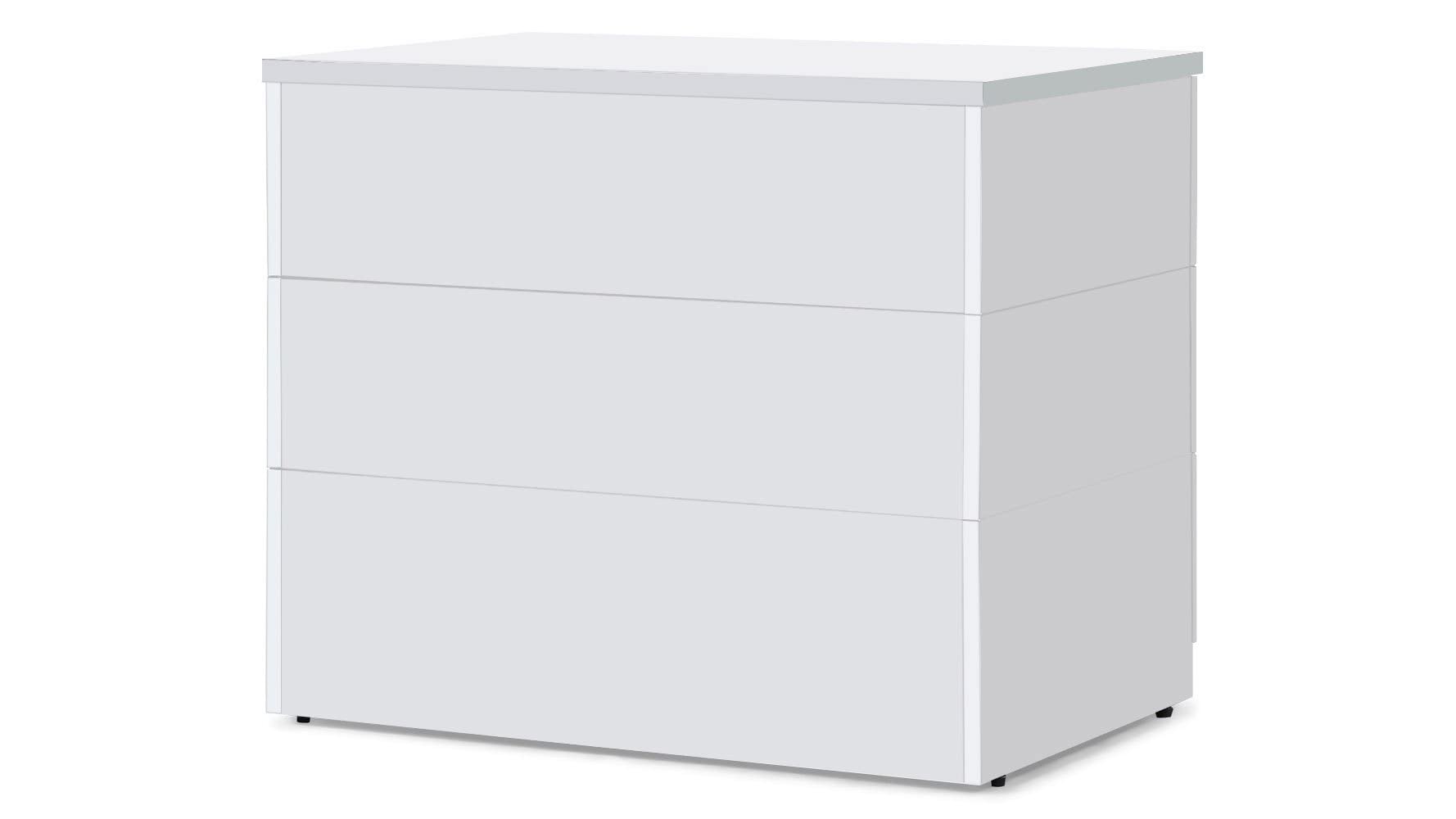 Hayes Modern 2 Door Storage Printer Cabinet - White