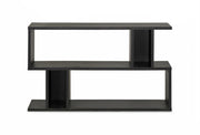 Goodwin 2-Level Modern Bookshelf, Dark Brown