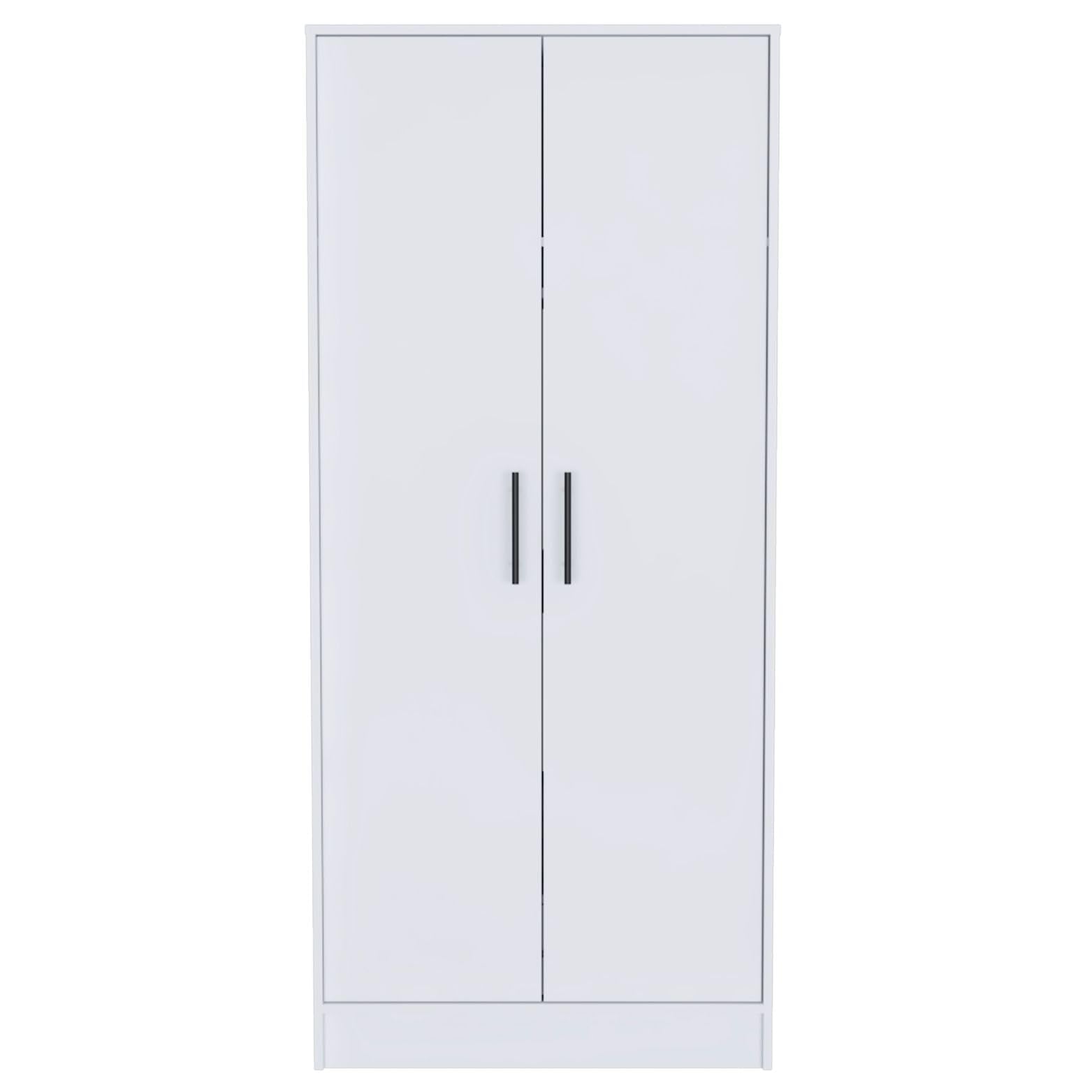 Armoire Wardrobe 2 Doors and 1 Drawer, Clothes Cabinet with Storage Shelves