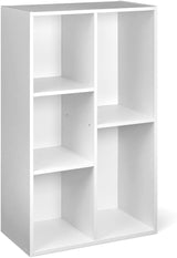 7 Cube Organizer Bookcase, White, 9.25 x 19.49 x 41.73 inch