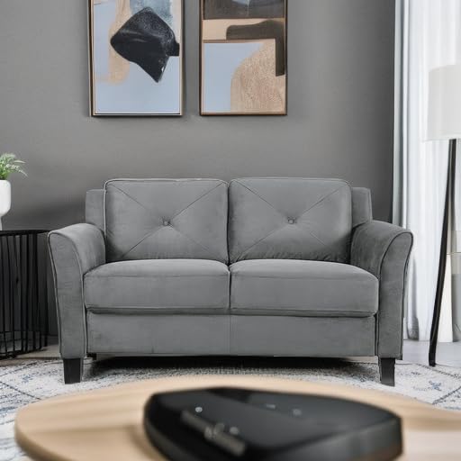 Solutions Harrington Loveseat, Dark Grey