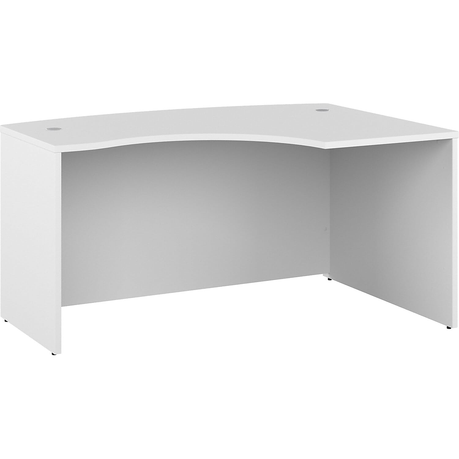 Furniture Studio C 60W x 43D Right Hand L-Bow Desk Shell in White