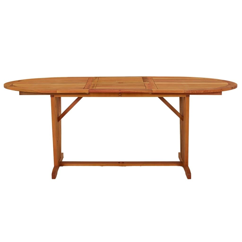 Patio Table 78.7"x39.4"x29.5" Solid Wood Eucalyptus