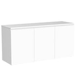 Buffet Cabinet with Storage, Coffee Bar Cabinet with 3 Doors and Adjustable Shelf, Kitchen Buffet Sideboard for Living Room, Kitchen, 47.15" L x 24.65" H x 15.75" W, White