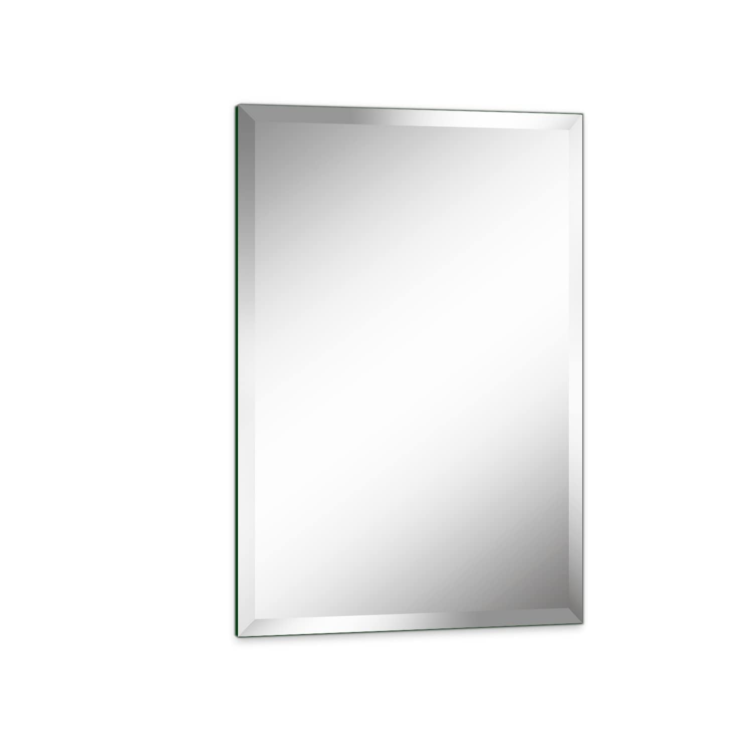 Mirror for Wall Decor,  Brushed Matte Black Metal Framed Rectangle