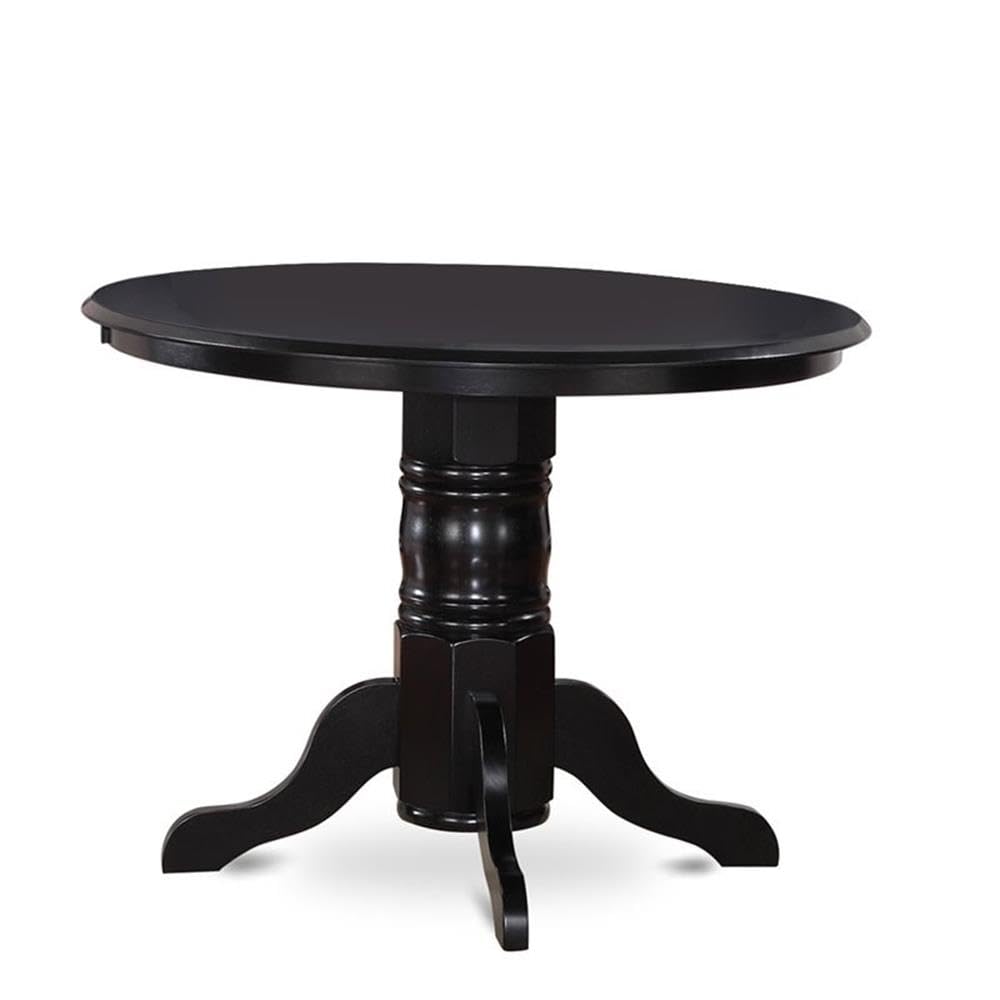 -BLK-LC 5 Piece Modern Dining Table Set Includes a Round Kitchen Table with Pedestal