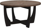 Rustic Farmhouse Coffee Table with Crisscross Base,