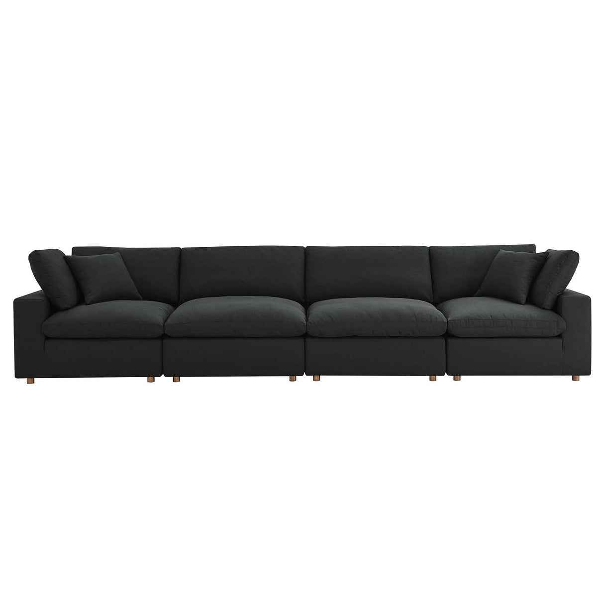 Commix Modular, Extra Large Sofa Sectional, Black Fabric