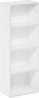 Luder Bookcase / Book / Storage, 4-Tier, White