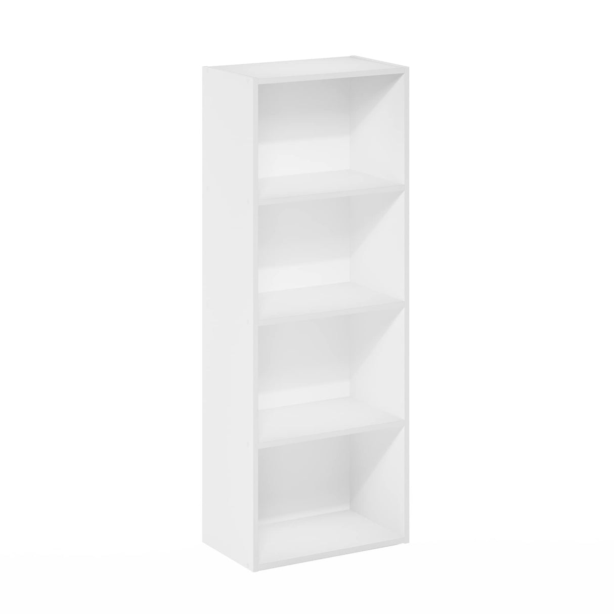 Luder Bookcase / Book / Storage, 4-Tier, White