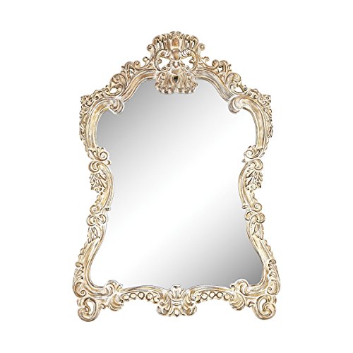 Regence Composite Frame Wall Mirror in Belgian Cream