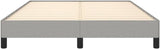 Bed Frame Light Gray 53.9"x74.8" Full Fabric