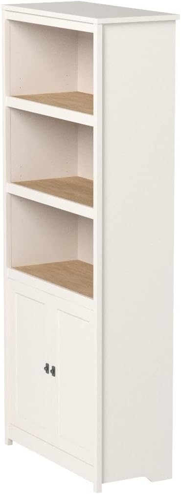 Cottage Road Library with Doors/book shelf, L: 29.29" x W: 13.98" x H: 71.5