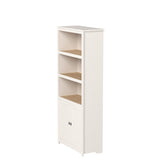 Cottage Road Library with Doors/book shelf, L: 29.29" x W: 13.98" x H: 71.5