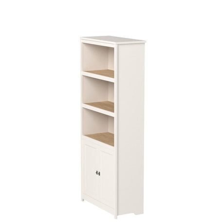 Cottage Road Library with Doors/book shelf, L: 29.29" x W: 13.98" x H: 71.5