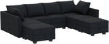 Modular Sectional Sofa with Ottoman Oversized U Shaped Couch with Reversible Chaise