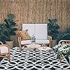 Outdoor Rug 9x12 Waterproof for Patio Clearance,Large Plastic Straw Mat