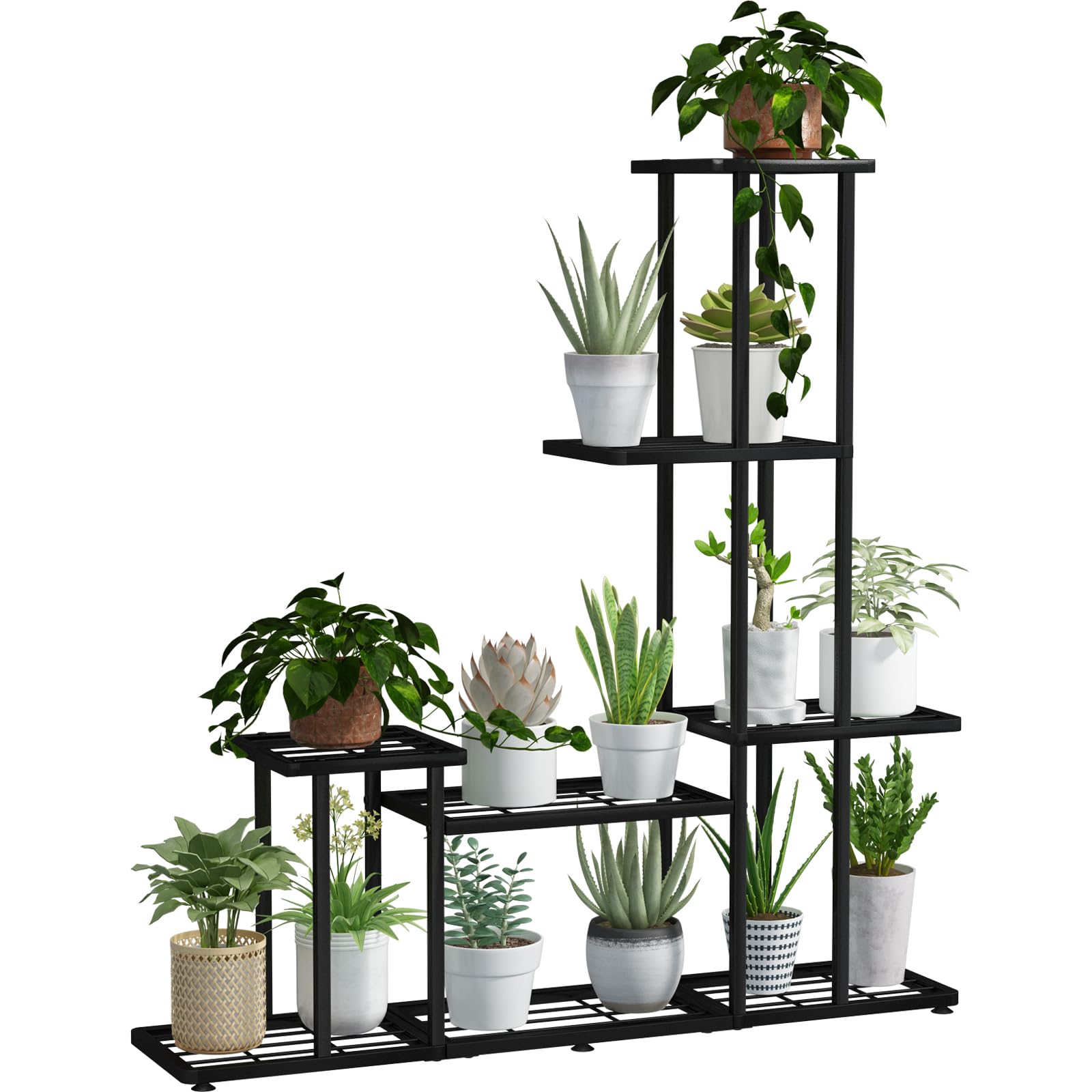 5-Tier Metal Plant Stand – Multi-Tier Indoor & Outdoor Plant Holder