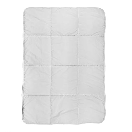 Quilted Comforter | 85" x 65" | Made of 100% Brushed Microfiber Polyester (Shell) & 200 GSM Fiberfill | Soft, Breathable & Durable | Ideal for Twin-Size Beds | Box Pattern in Pink