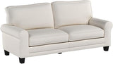 Copenhagen 73" Rolled Arm Sofa, Easy Care Polyester, Soft Pillow Back