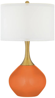 High Celosia Orange Modern Table Lamp