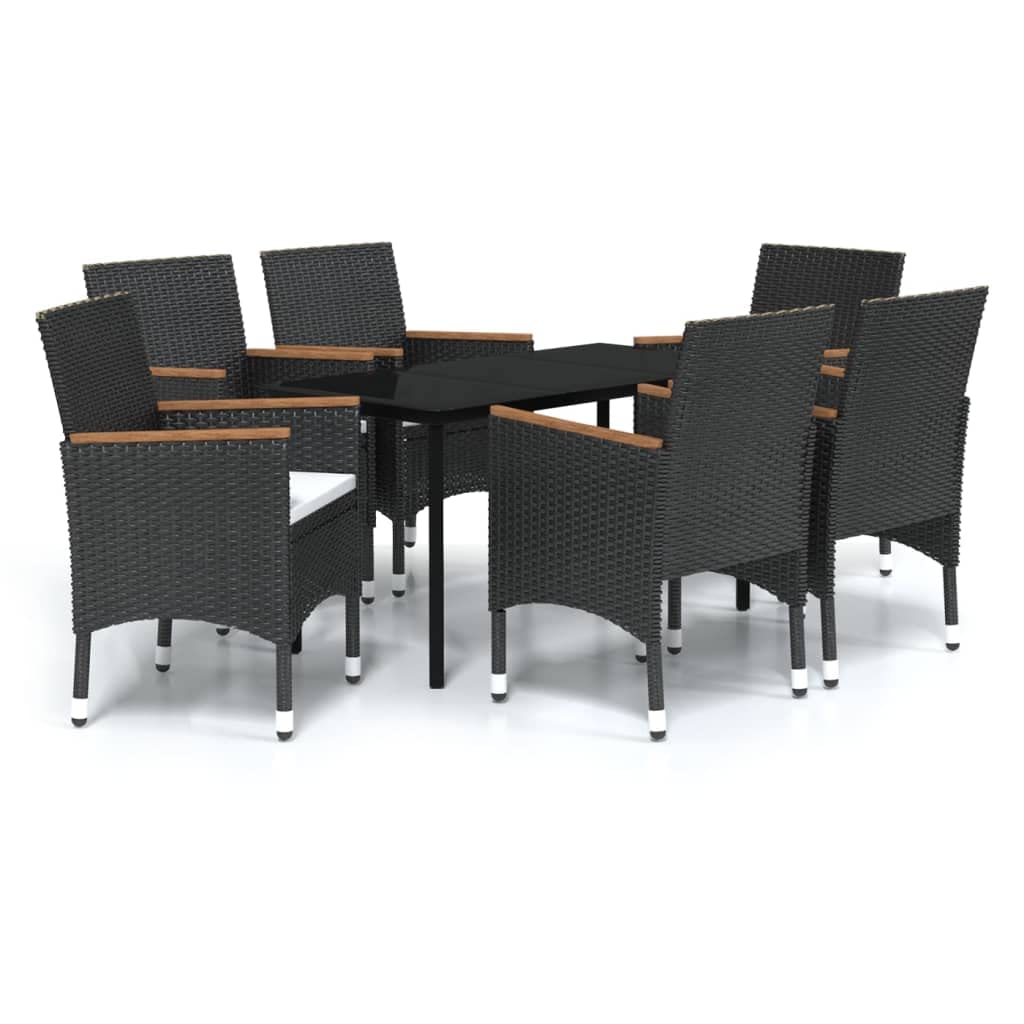 7 Piece Outdoor Dining Set for Unforgettable Memories, Cozy Cushions and Elegant Design